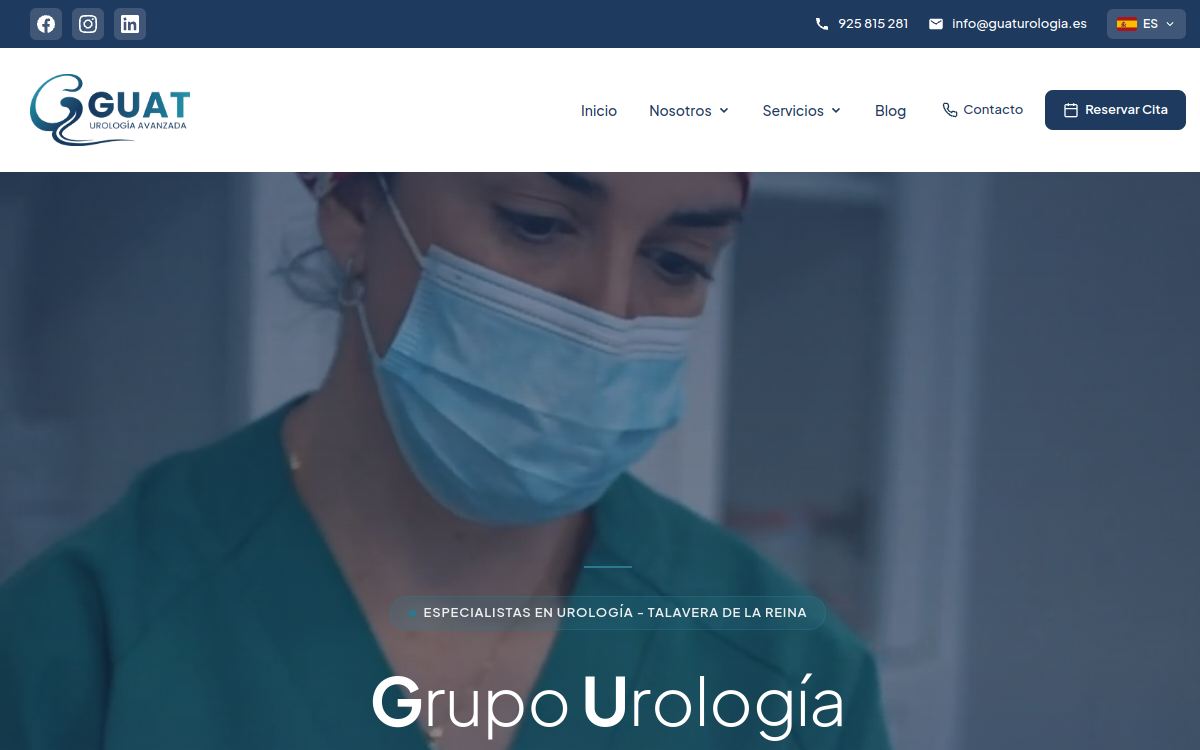 Diseño web clínica GUAT Urología